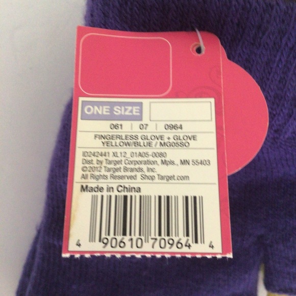 TARGET XHILIRATION FINGERLESS GLOVES AND EXTRA PAIR OF GLOVES NWT - Picture 5 of 6